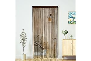 Cortinas de Bambu para Interior: Cortinas de Cuerdas Bohemias Hippies