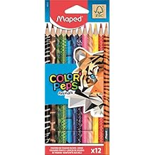 Maped ColorPeps Animal Print Colouring Pencils 12 Pack
