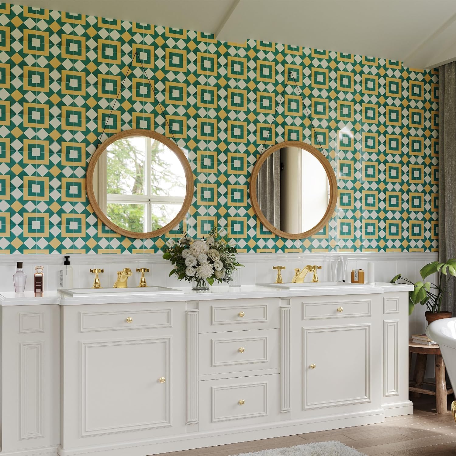 Colamo Pack of 10 Sheets Matte Mixed Peel and Stick Backsplash Tile, 8” x 8 ”PVC Wall Panels Self-Adhesive Tile Backsplash, Waterproof Tile Series for Kitchen Backsplash Peel and Stick,Bathroom Decor