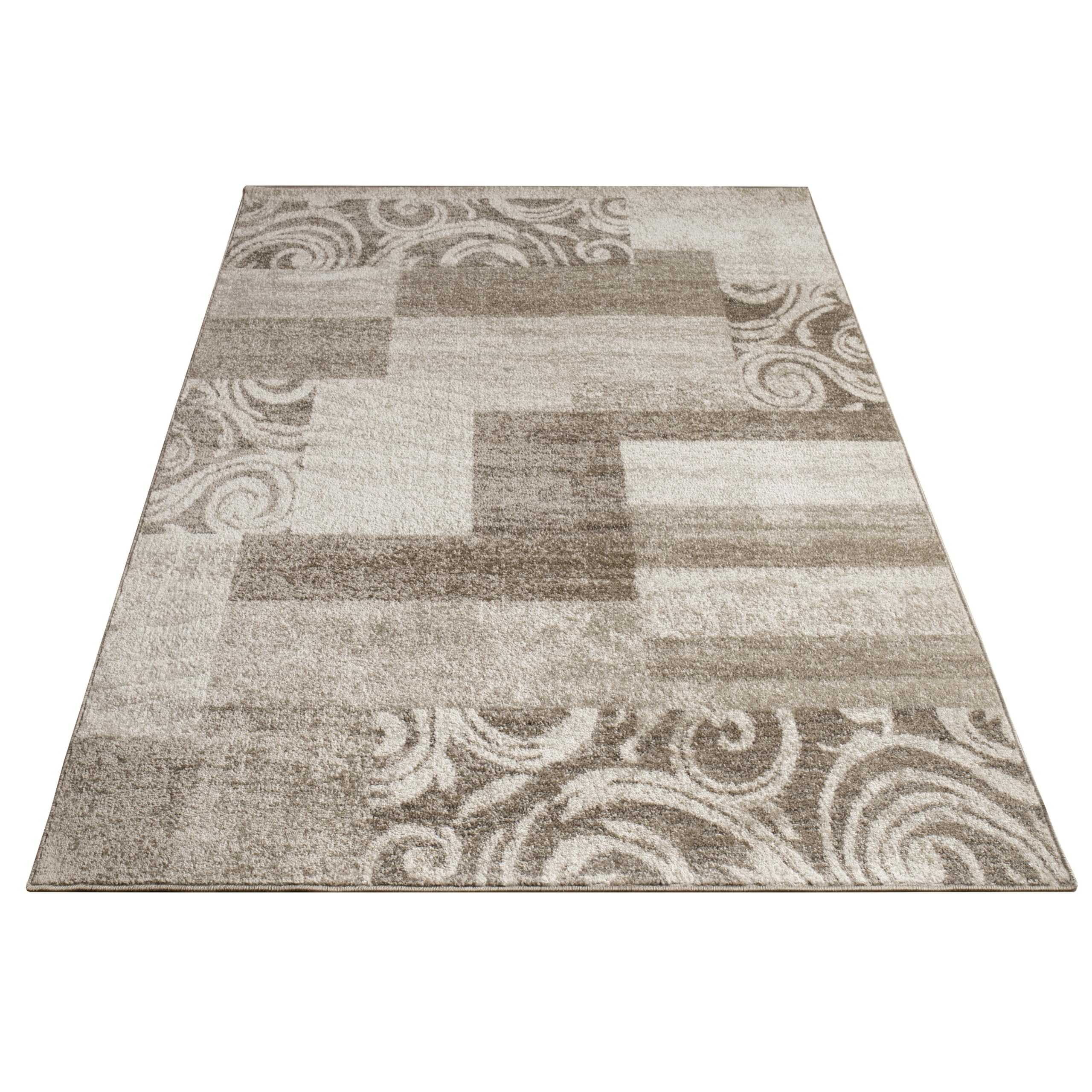 Paco Home Vloerkleed Woonkamer Laagpolig Vintage Geometrisch Modern Patroon Bruin Beige, Maat:60x100 cm, Kleur:Bruin 4 Paco Home Vloerkleed Woonkamer Laagpolig Vintage Geometrisch Modern Patroon Bruin Beige, Maat:60x100 cm, Kleur:Bruin 4