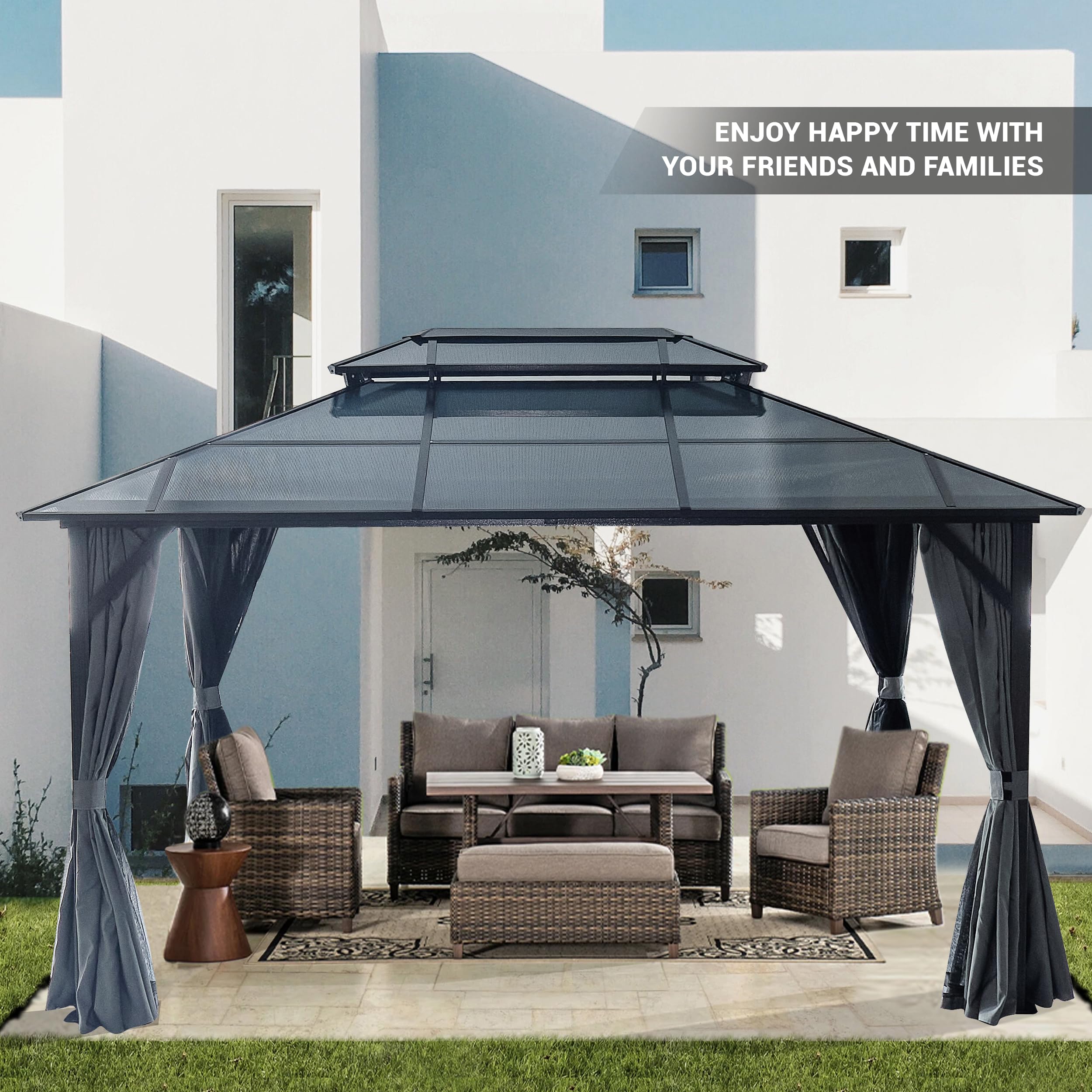 Snapklik.com : NicBex Hardtop Gazebo Metal Gazebo Tents For Parties