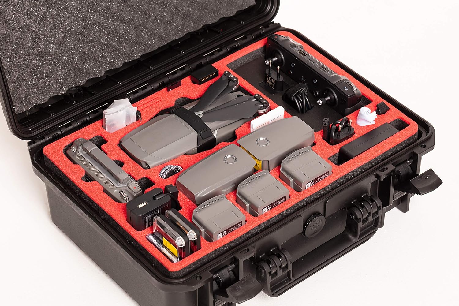 New Product Professional Carrying Case for DJI Mavic 2 Pro & Zoom and DJI Standard Controller and DJI Smart Controller - Perfect Suitcase - Made in Germany