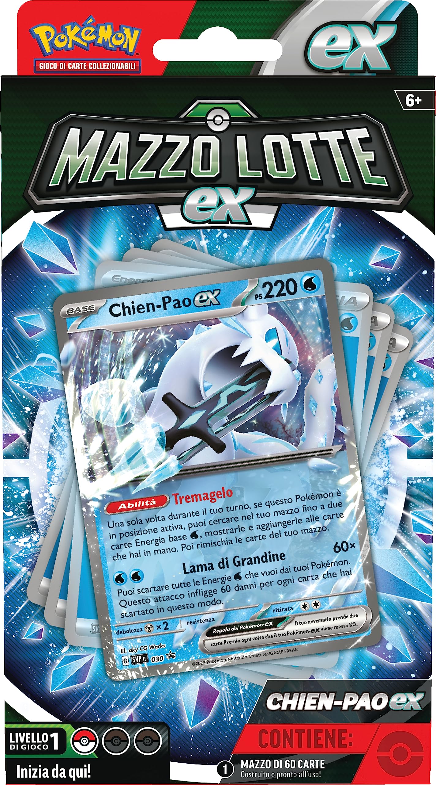 Pokémon Ex Chien-Pao-ex TCG Battle Deck (60 deck ready to use), Italian  Edition : Amazon.se: Toys