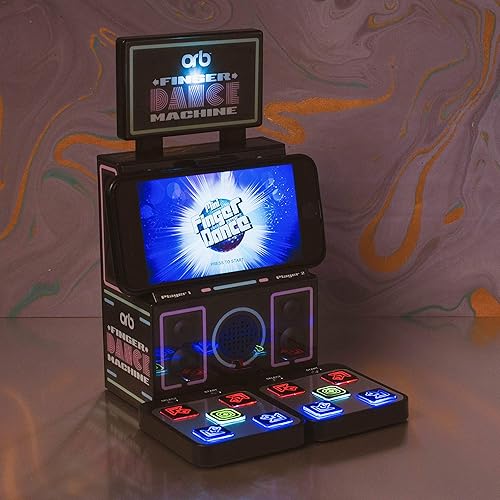 Miniatura 5 de Thumbs Up Retro Games Console Arcade Finger Dance Mat Máquina de consola de mano, compatible con iPhone, Samsung y otros teléfonos inteligentes