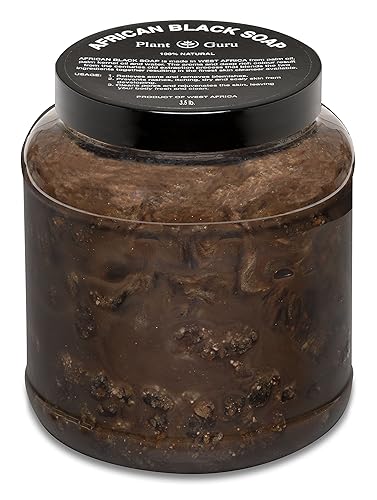 Miniatura 1 de Pasta de jabón negro africano de 35 libras a granel 100 puro y natural de Ghana Tratamiento para el acné ayuda contra el eccema y la psoriasis piel