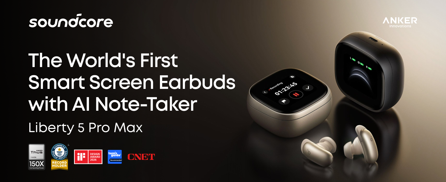 Amazon.com: Soundcore Anker Liberty 5 Pro Max Wireless Earbuds, AI