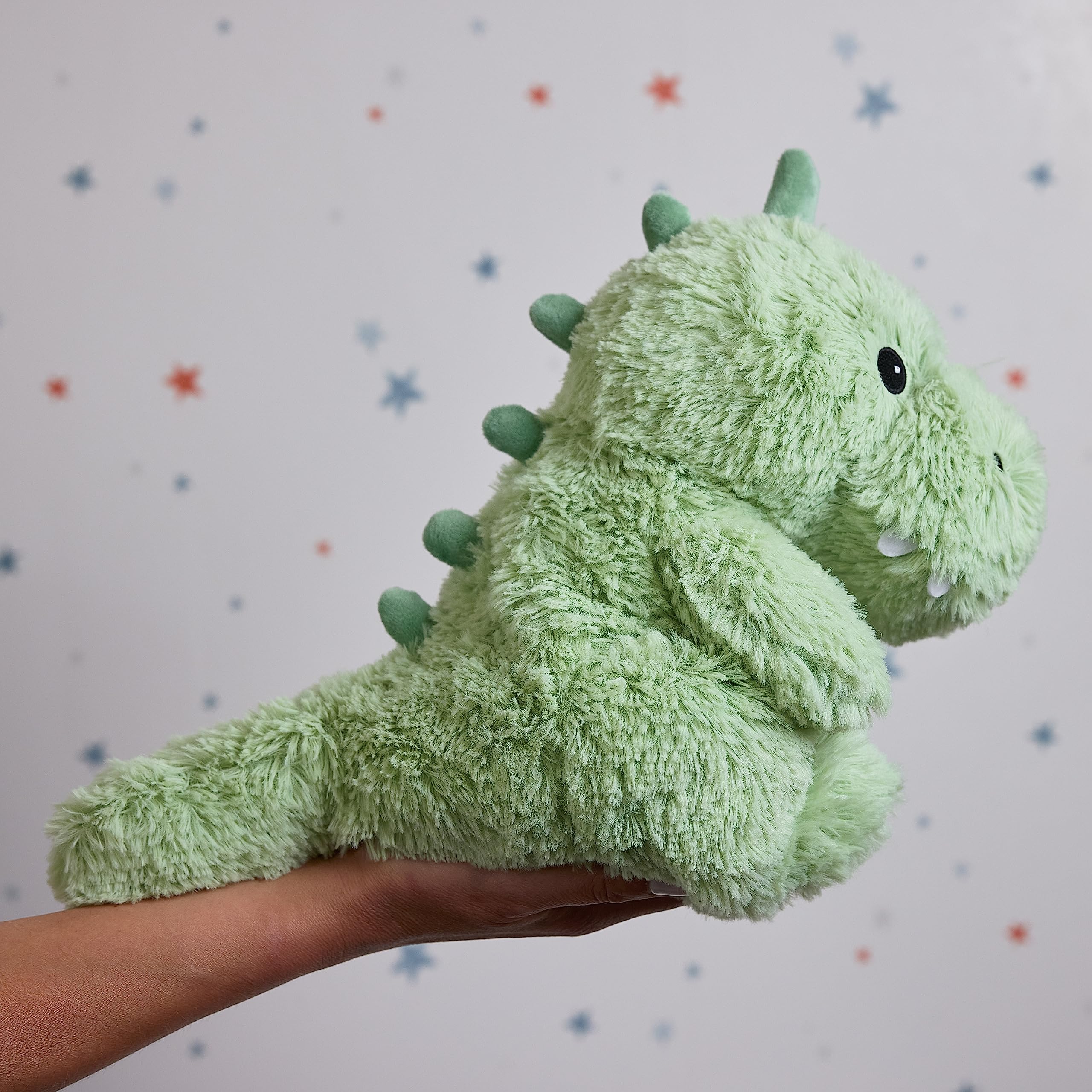 Soft Toys | Green Baby Dino Plush , Microwavable Weighted Teddy, Fully