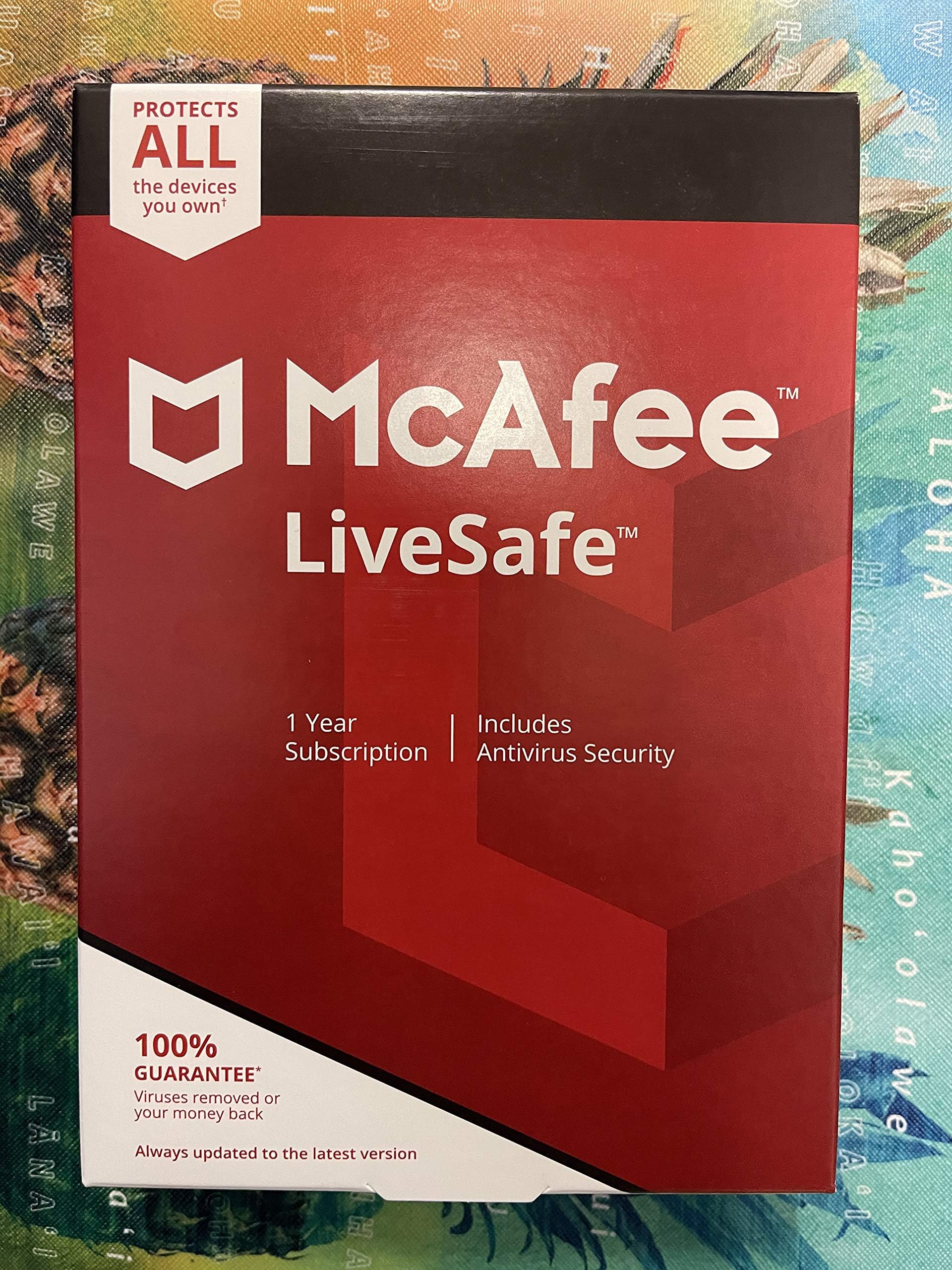 LiveSafe, for PC, Apple Mac, iOS, or Android, Unlimited Devices, 1-Year Subscription, eCard