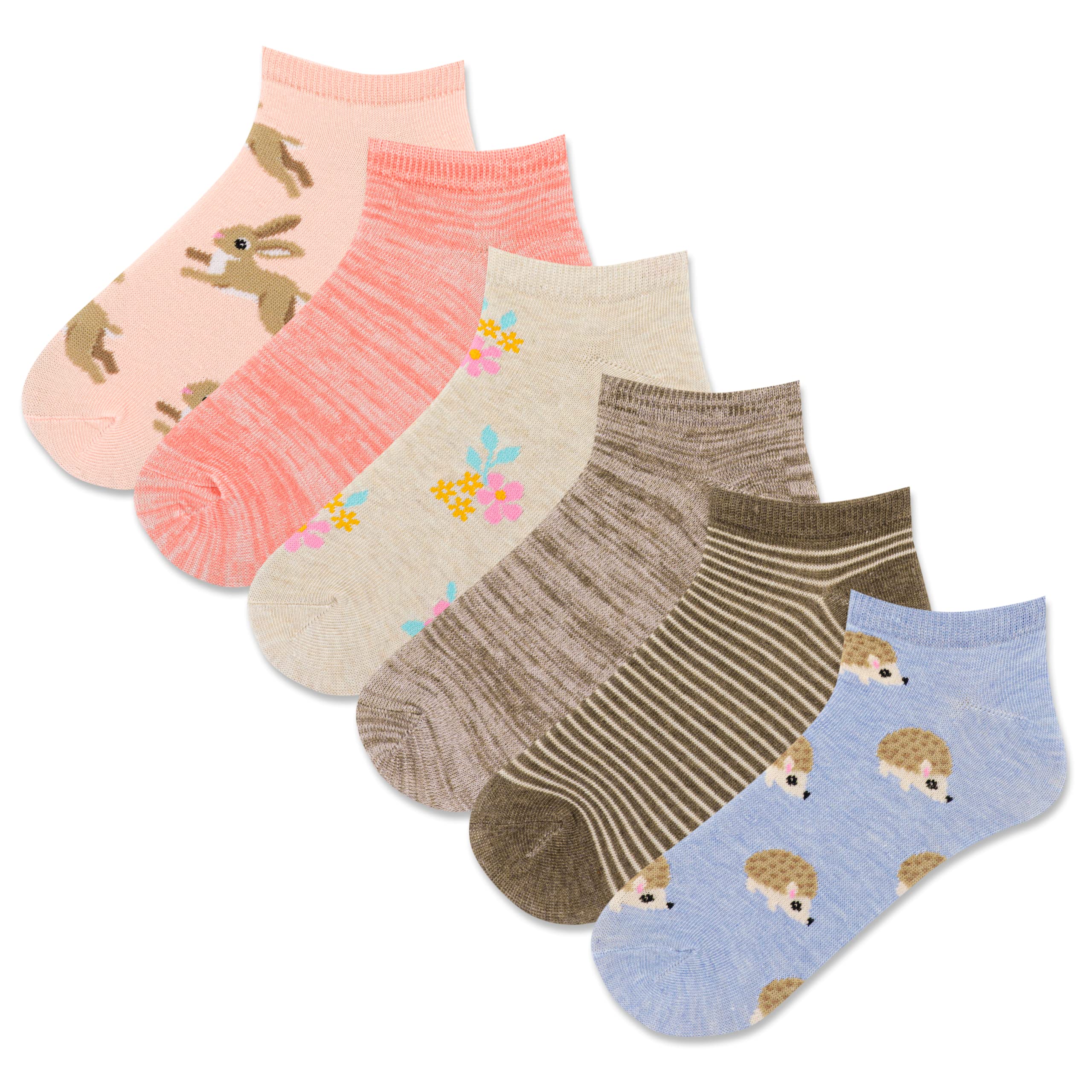 Hot Sox Women's Cute Animals Low Cut Socks-6 Pair Pack-Cool & Fun Novelty Gifts