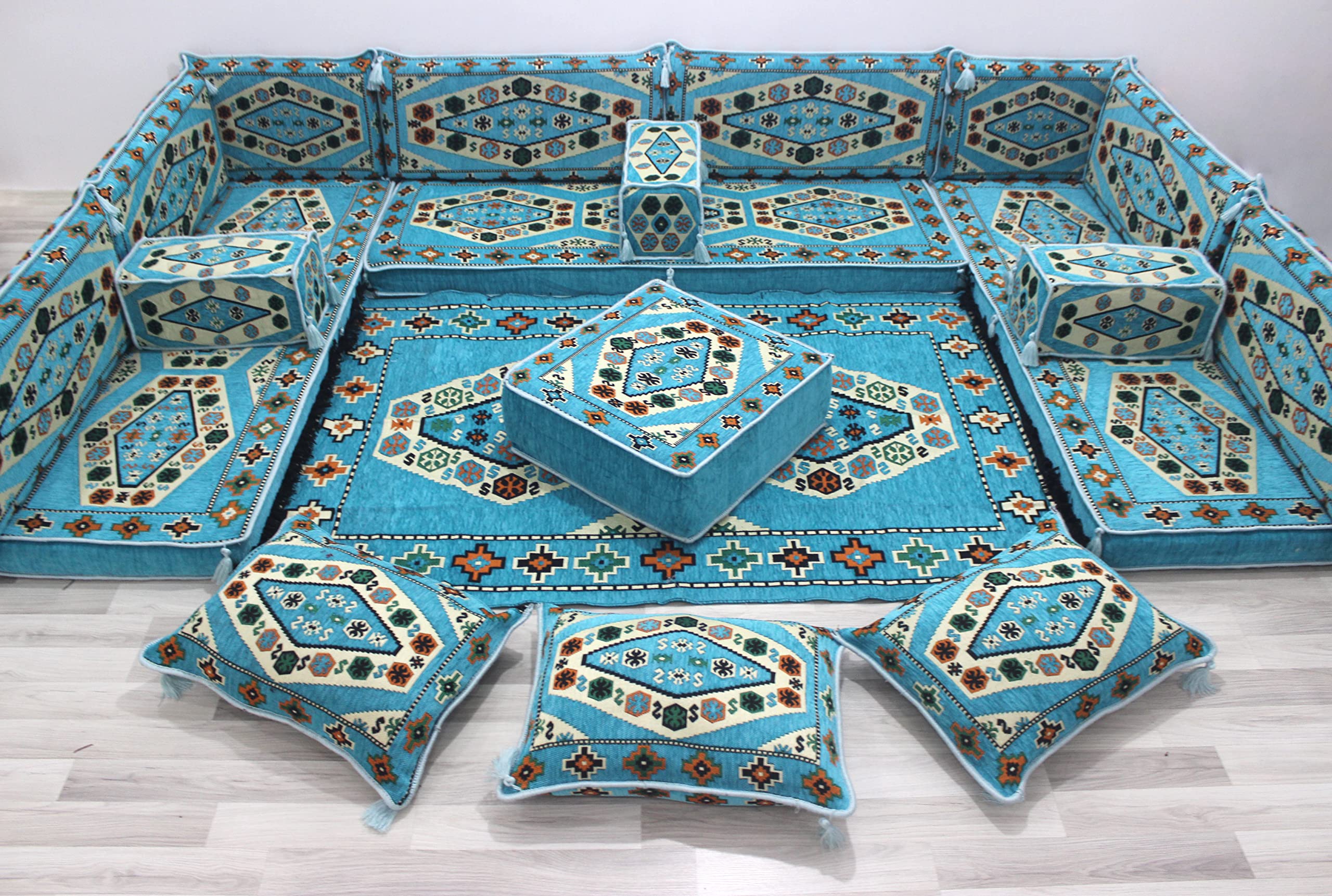 Buy U Shaped Oriental Floor Sofa, Arabic Majlis Jalsa, Jordanian Iraqi