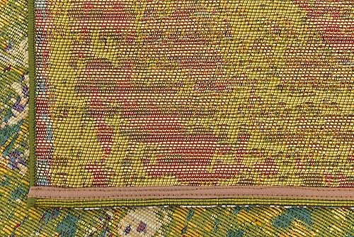 Miniatura 18 de Unique Loom - Alfombra colección de círculos abstractos, de transición para interiores y exteriores, beige, Polipropileno, Azul (multiblue)