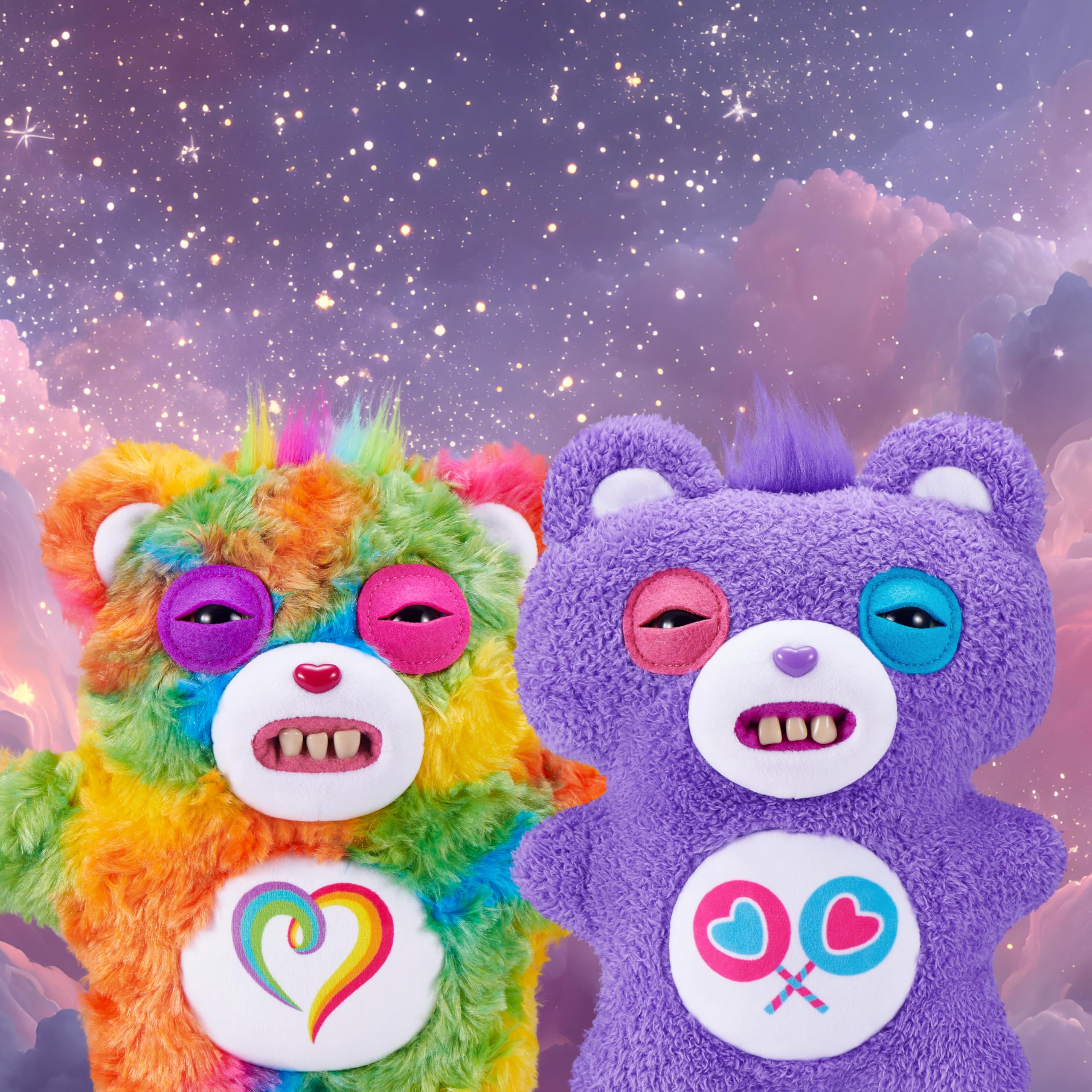 Fuggler Care Bears 9-Inch Plush Toy (Share Bear) by ZURU, Funny Ugly Monster Stuffed Animal with Human-Like Teeth - Image 4