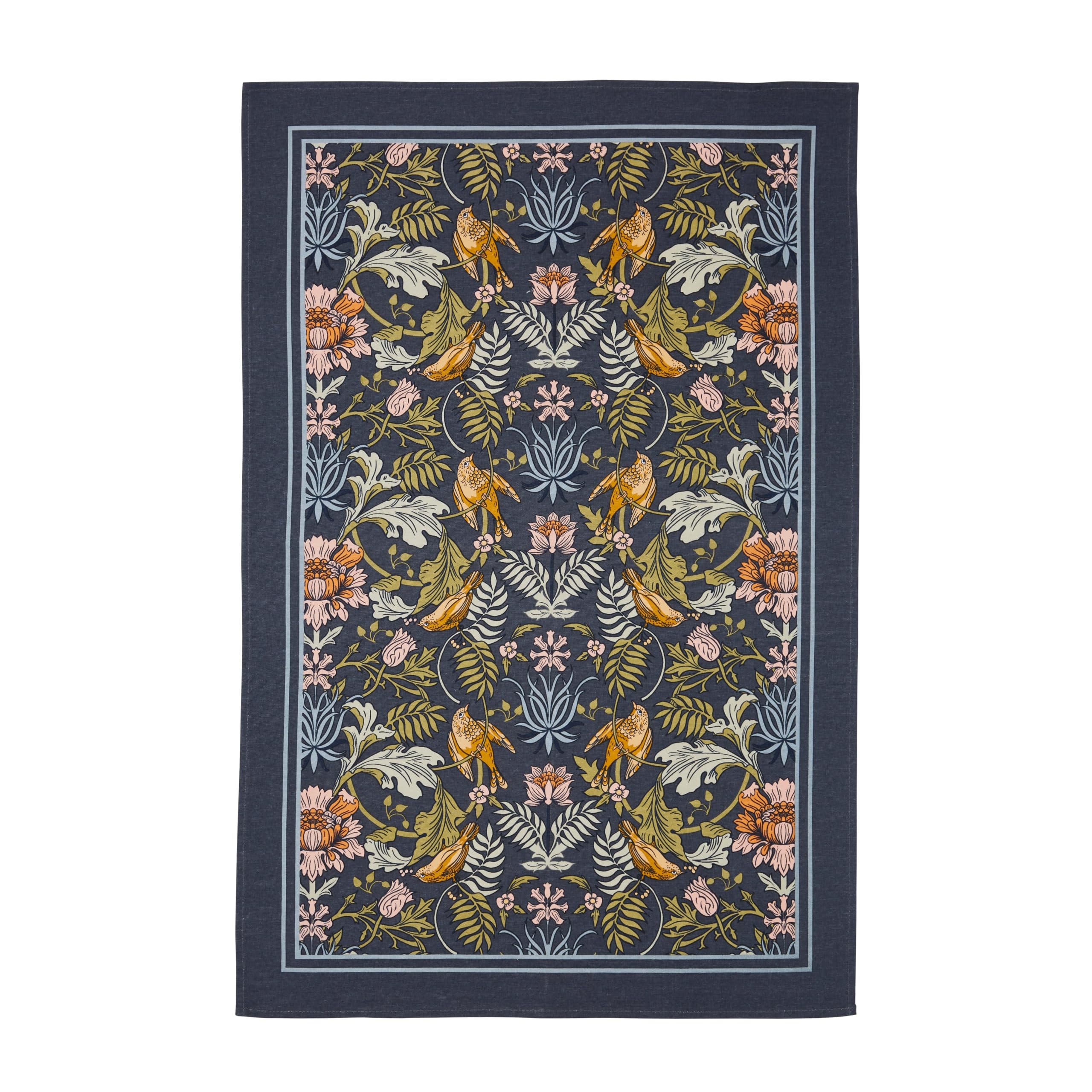 Ulster Weavers Vintage Flower Tea Towels (74 x 48cm), 100% Cotton, Kitchen Towel/Cloth, Dish Cloths, William Morris Tea Towel, Navy Kitchen Accessories