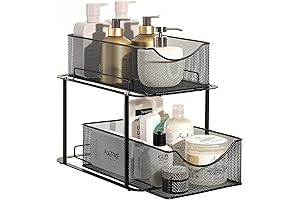 Sorbus 2 Tier Under Sink Bathroom Organizers and Storage