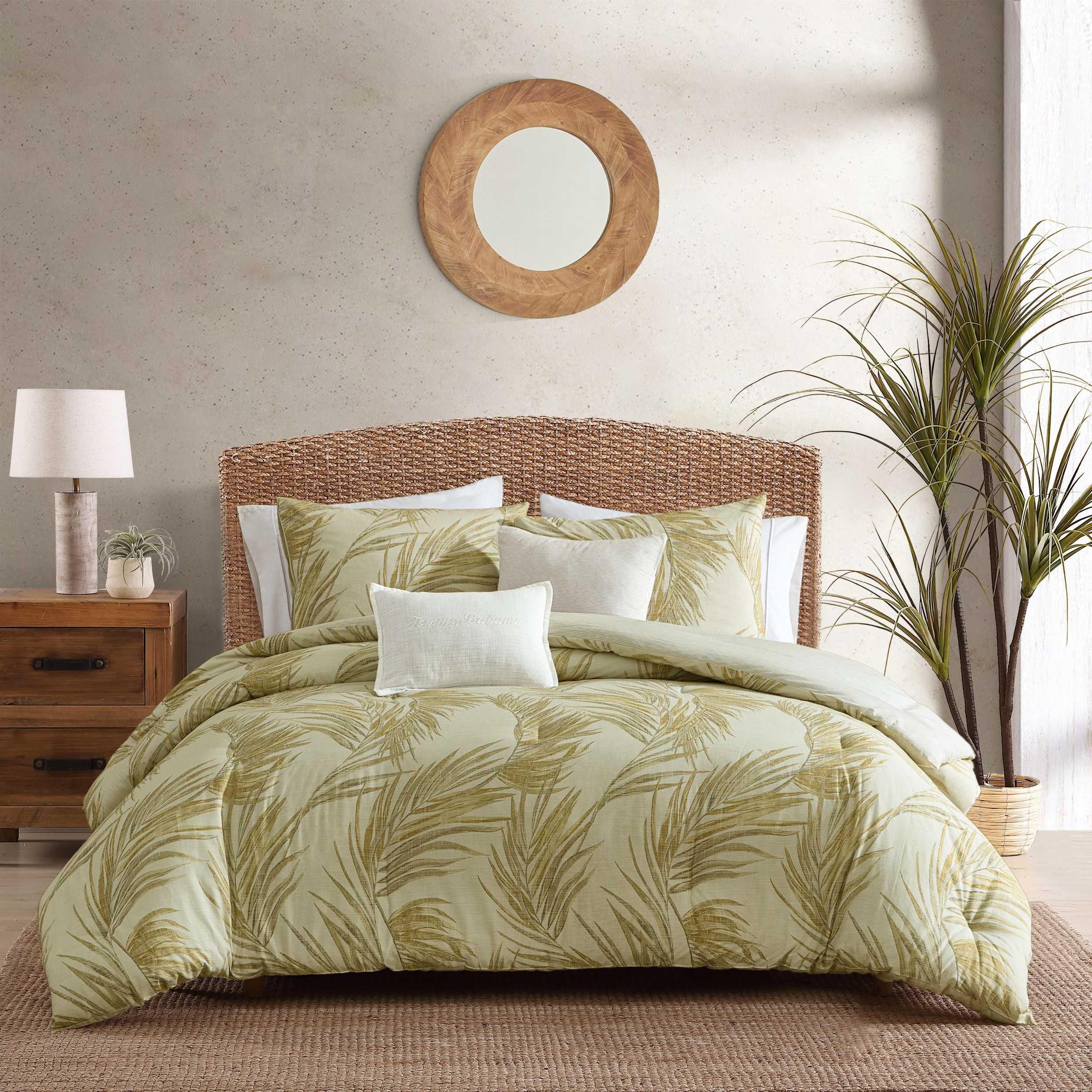 Juego de edredón King de algodón con textura premium Tommy Bahama 1