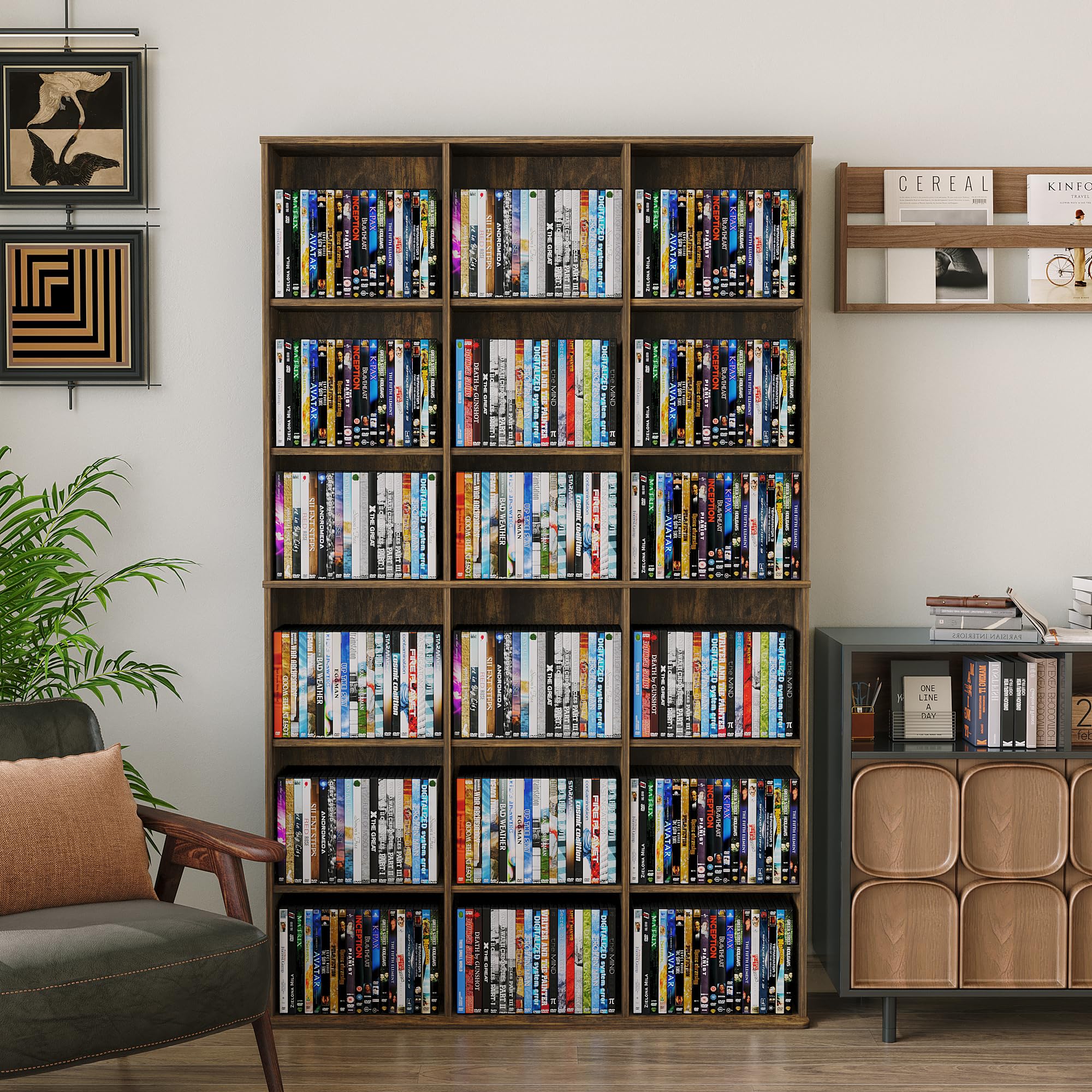 Amazon.com: VPSMAT DVD Storage Tower with Adjustable Shelves, 9