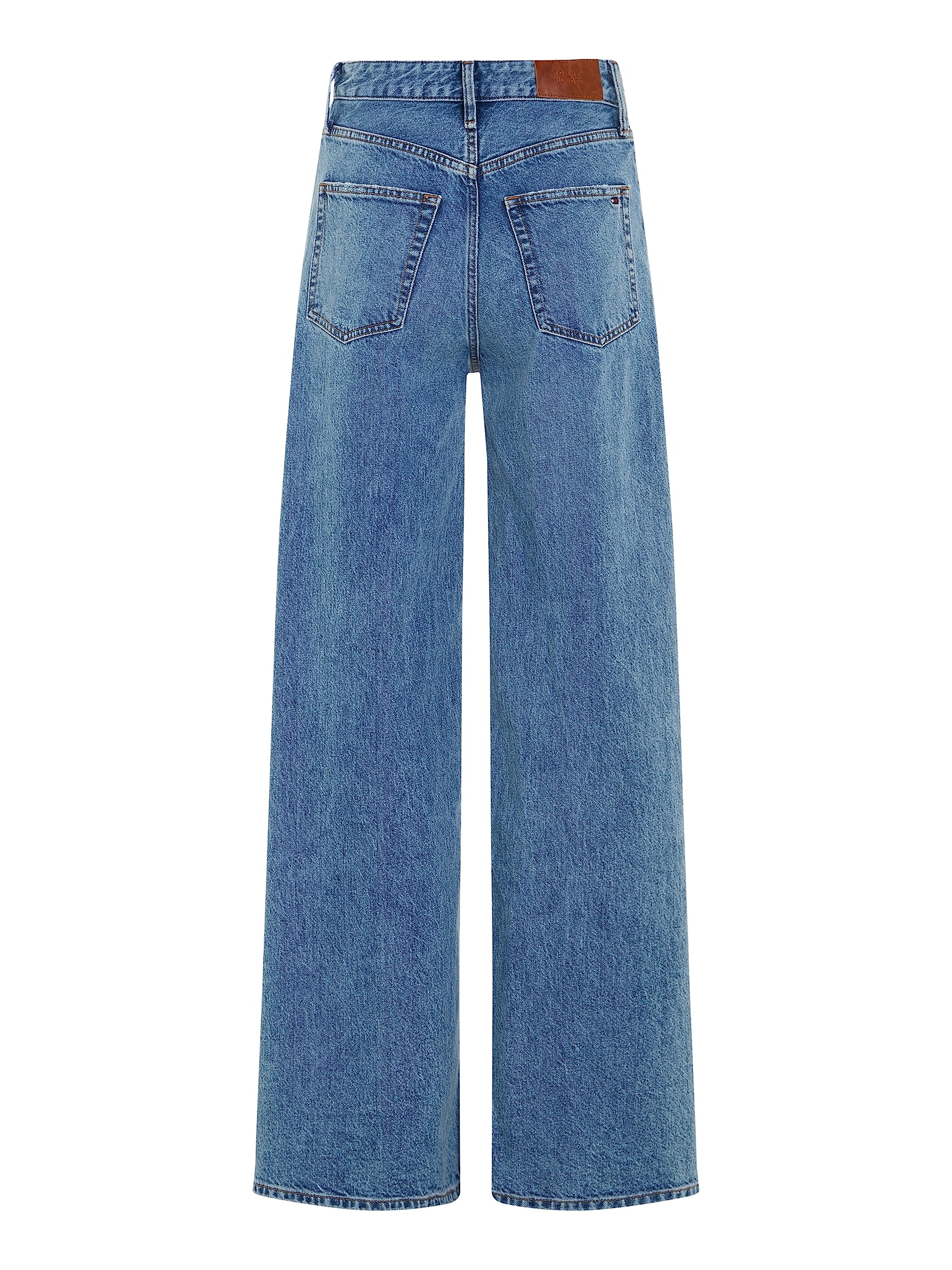 Tommy Hilfiger Wide Leg HW Joey Ww0ww39634 - Pantalones de Mezclilla Mujer