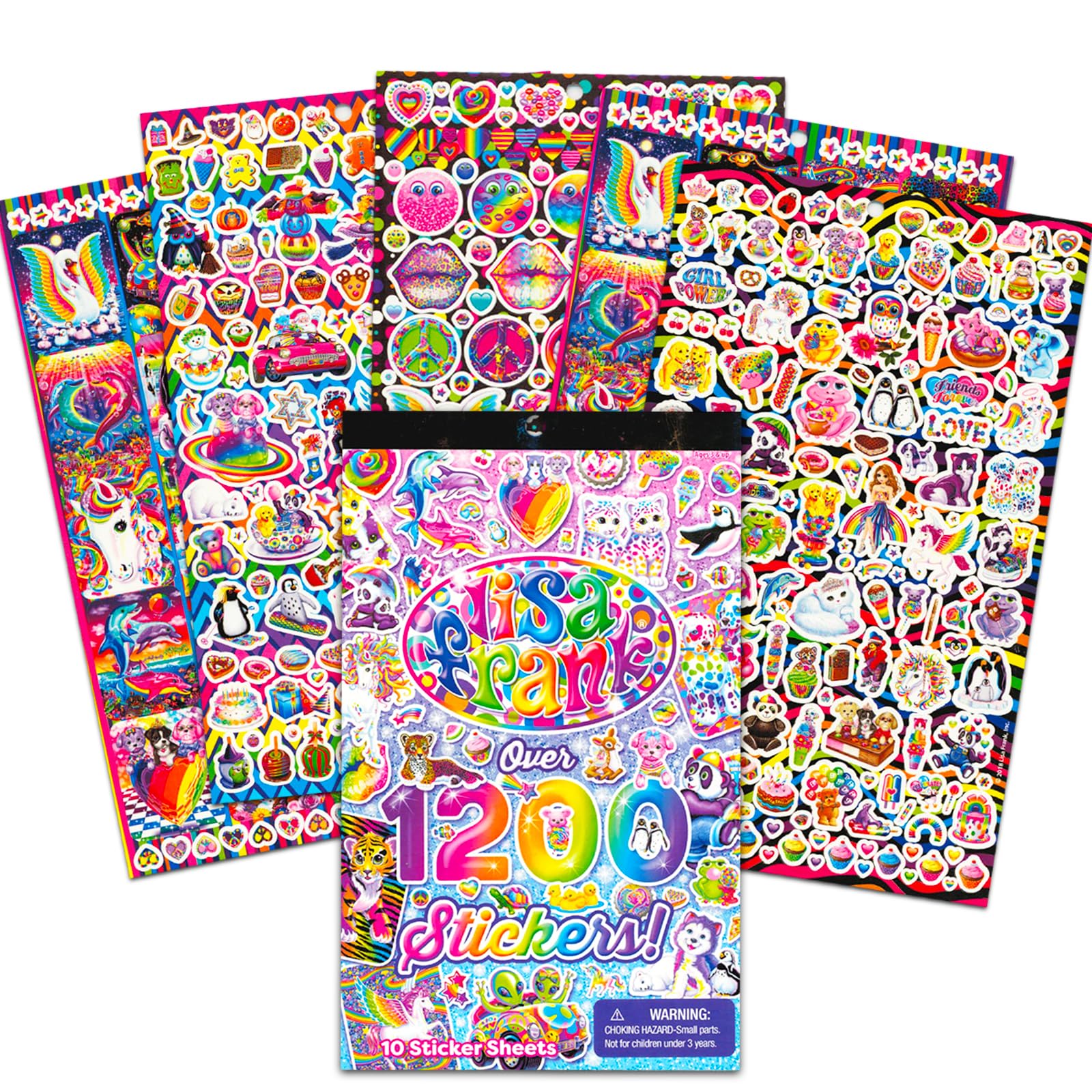 値下げ リサフランク ステーショナリーセット lisa frank Lisa Frank Sticker Book Ultimate Bundle Set ~ Over 1800 Bright