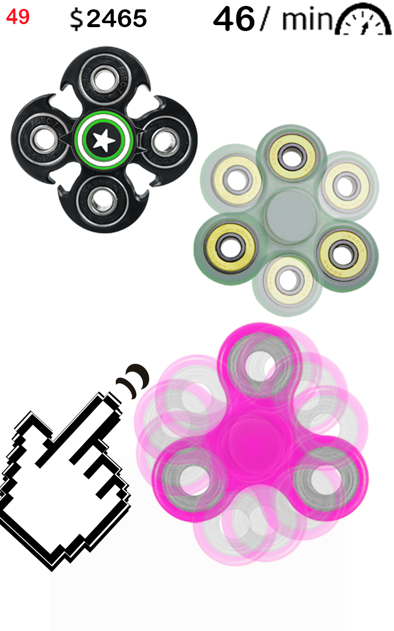Swipe Fidget Finger Spinner Finger Trade - App on Amazon Appstore