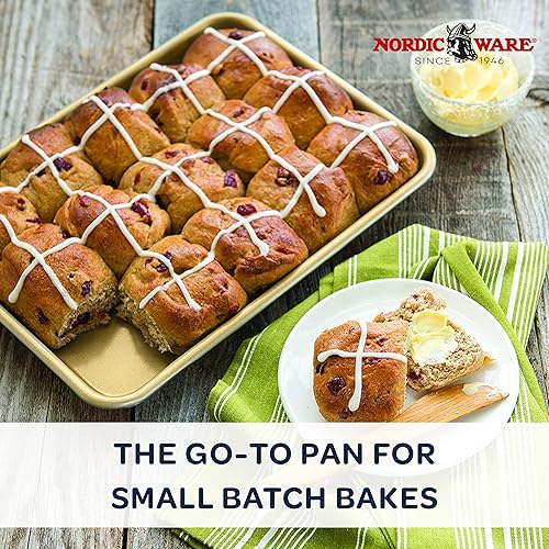 Miniatura 9 de Nordic WareNatural Aluminio Antiadherente Comercial Big Hoja Bandeja mediana Plateado