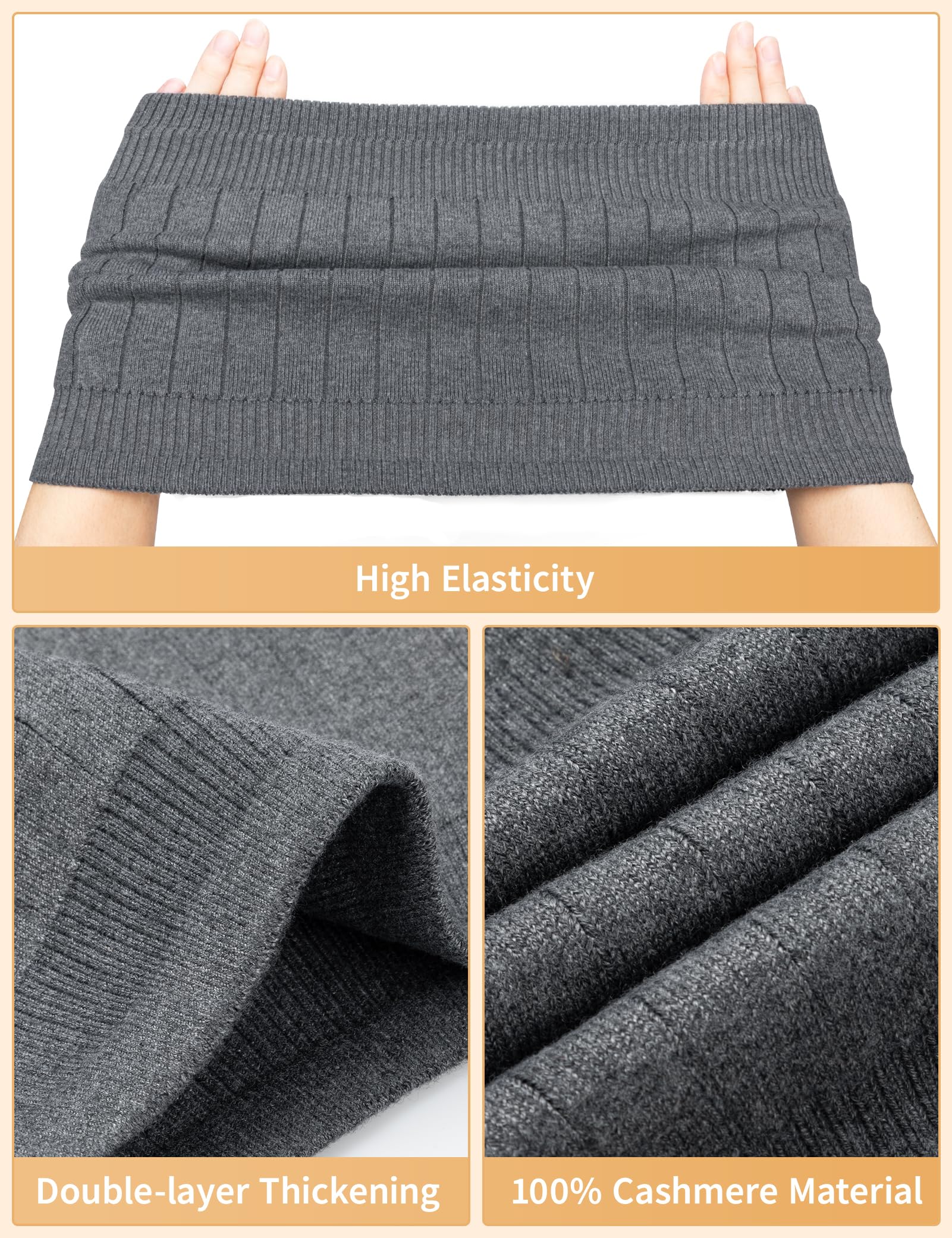 Becellen Faja Lumbar Lana, Cálido Elástico Abdomen Calentador Cachemira Faja Lumbar Mujer Dolor Espalda Anti-Frío Calentador de Riñón Invierno Cintura Soporte para Mujer Hombre