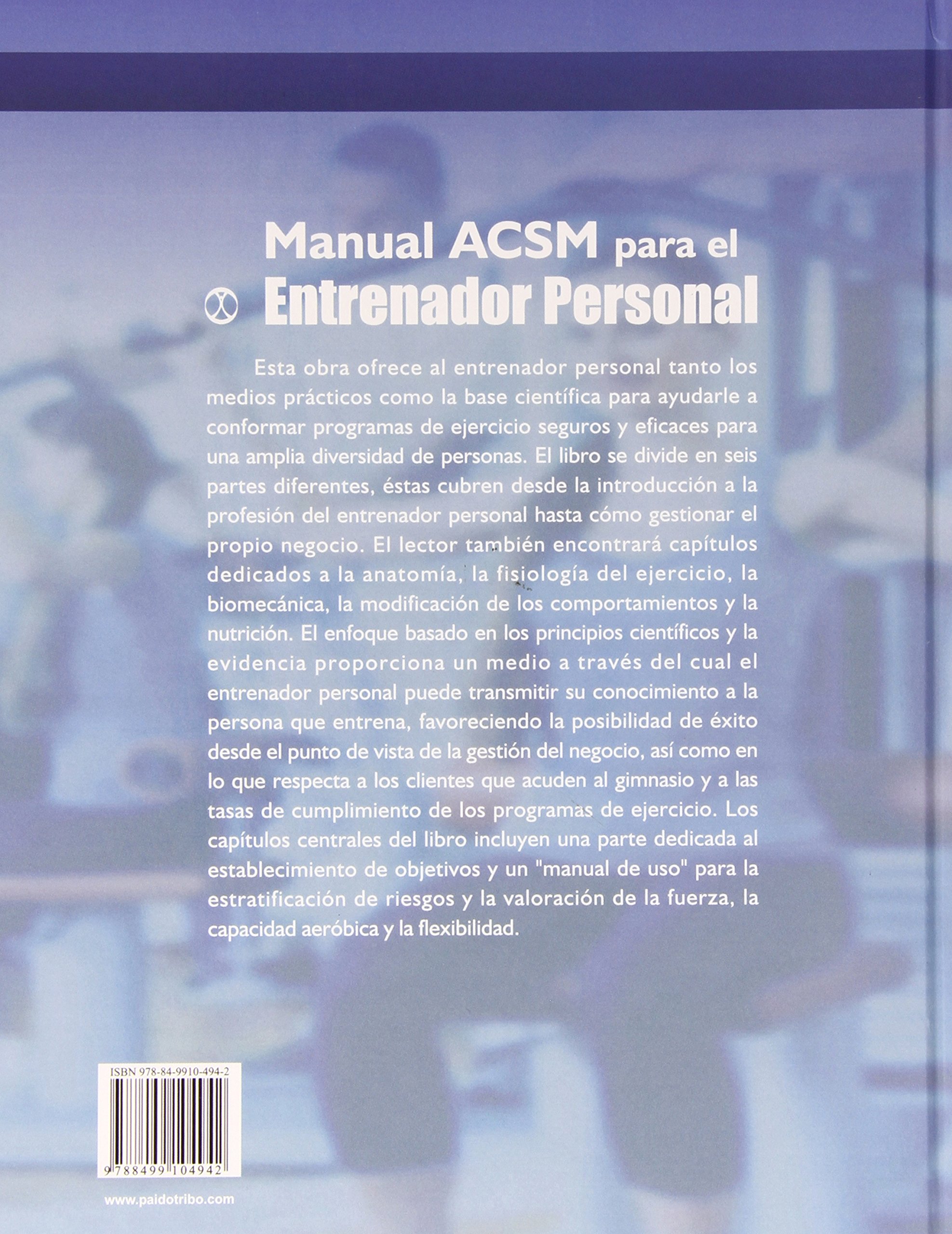 Manual ACSM de recursos para el entrenador personal (Deportes)
