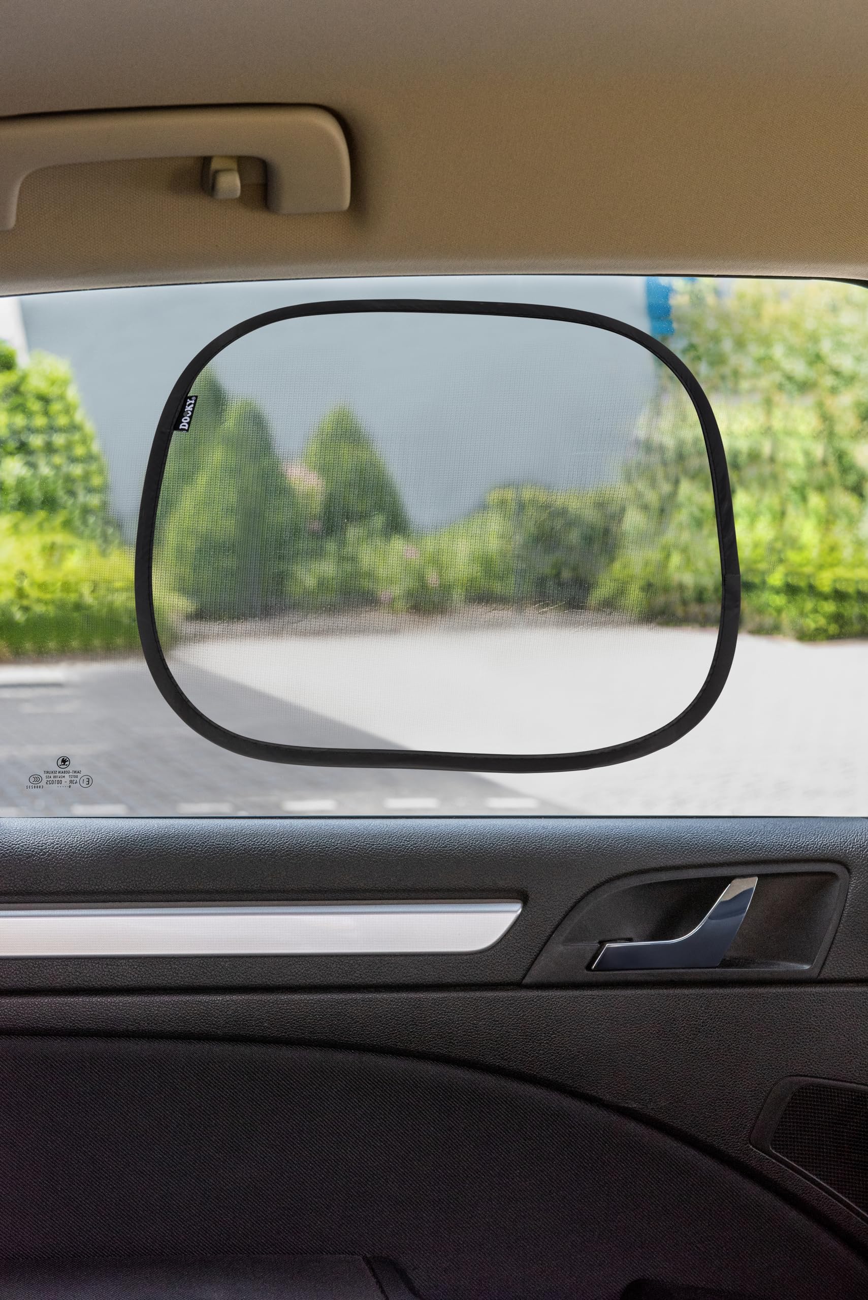 Static Car Sunshade 2pcs, Black