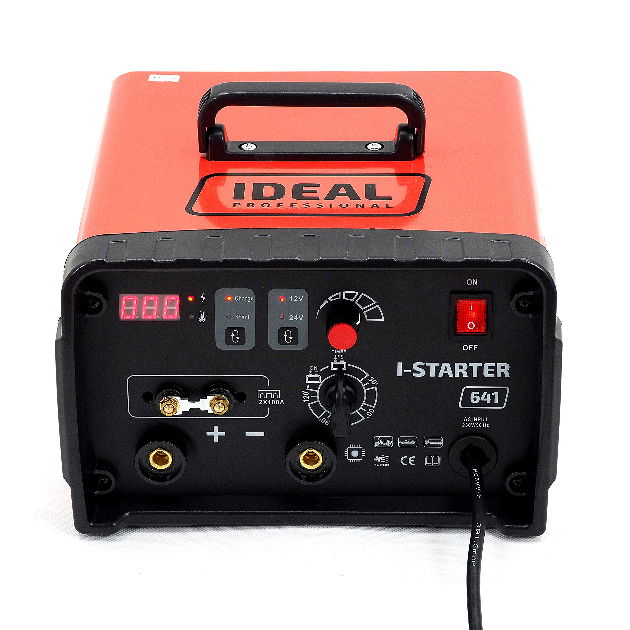 Akumulator samochodowy Ideal I-Starter 641 12/24 V 60 A ładowarka samochodowa ładowarka akumulator pomoc rozruchu 600 A