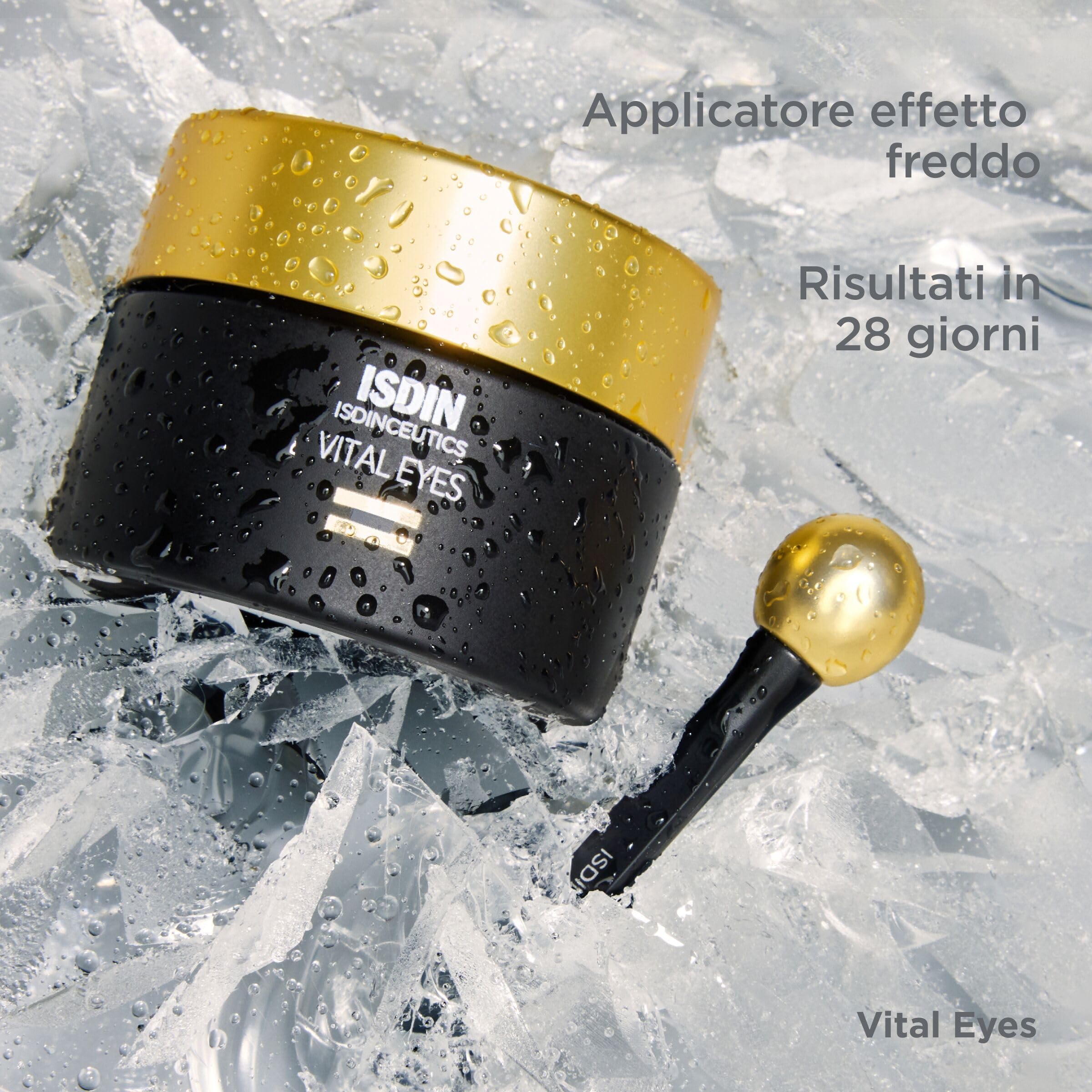 ISDIN Isdinceutics Vital Eyes (15 g) | Crema Contorno Occhi Antirughe | Per Linee d'Espressione e Rughe | Effetto Detox | Con Melatonina e Caffeina