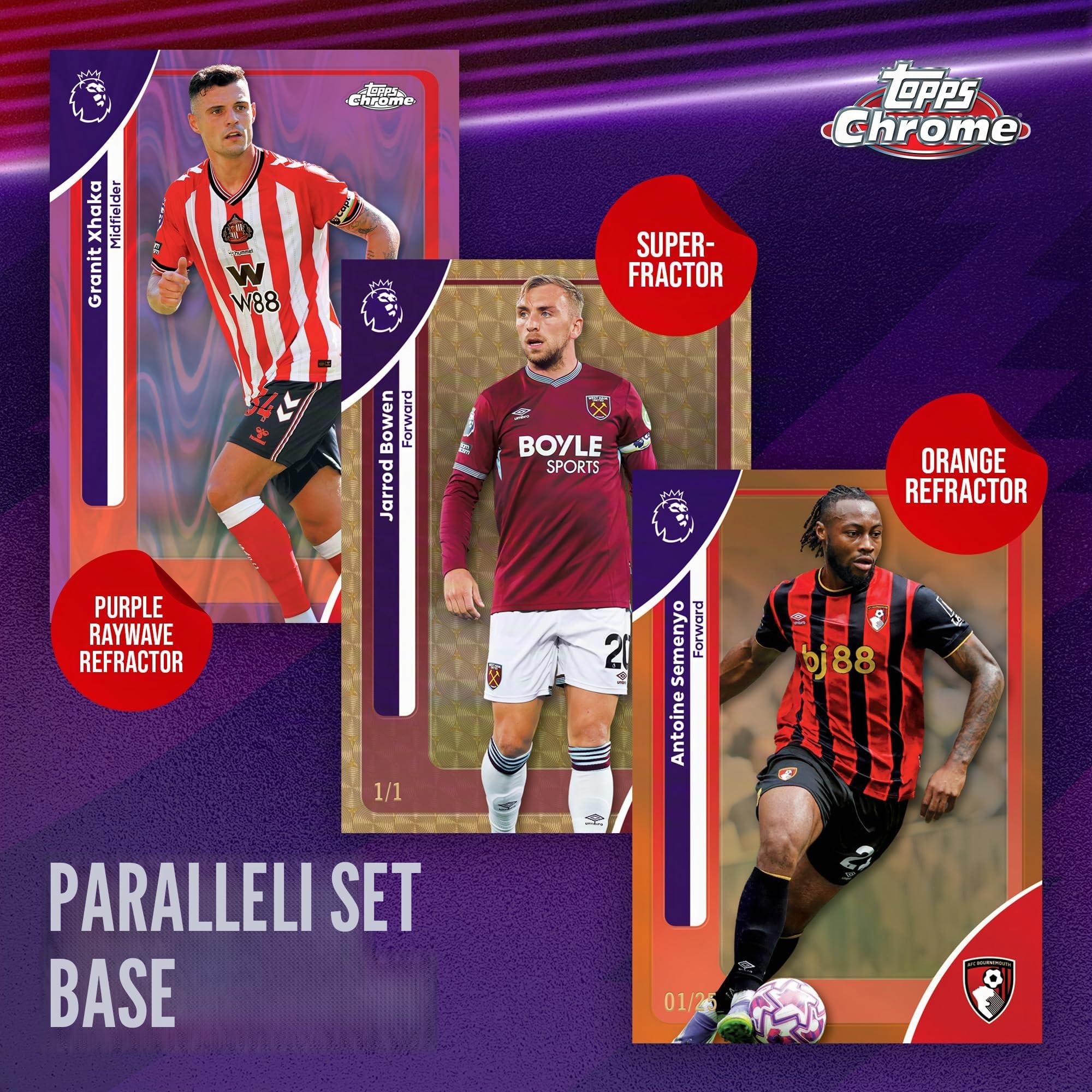 Topps Chrome Premier League 2026 - Pallone da calcio, sigillato in fabbrica