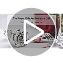 Tin-Rose-10th-Anniversary-for-Her-Gift-Tin-Gift-for-10-Year-Wedding-Anniversary-for-Couple-Solid-Pure-Casted-Tin-Everlasting-Rose-Tenth-Anniversary-for-Wife-Tin-Aluminum-Gift-for-Family