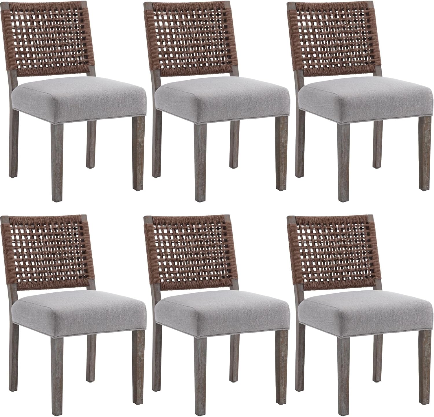 DM Furniture Mid Century Modern Dining Chairs Set of 6