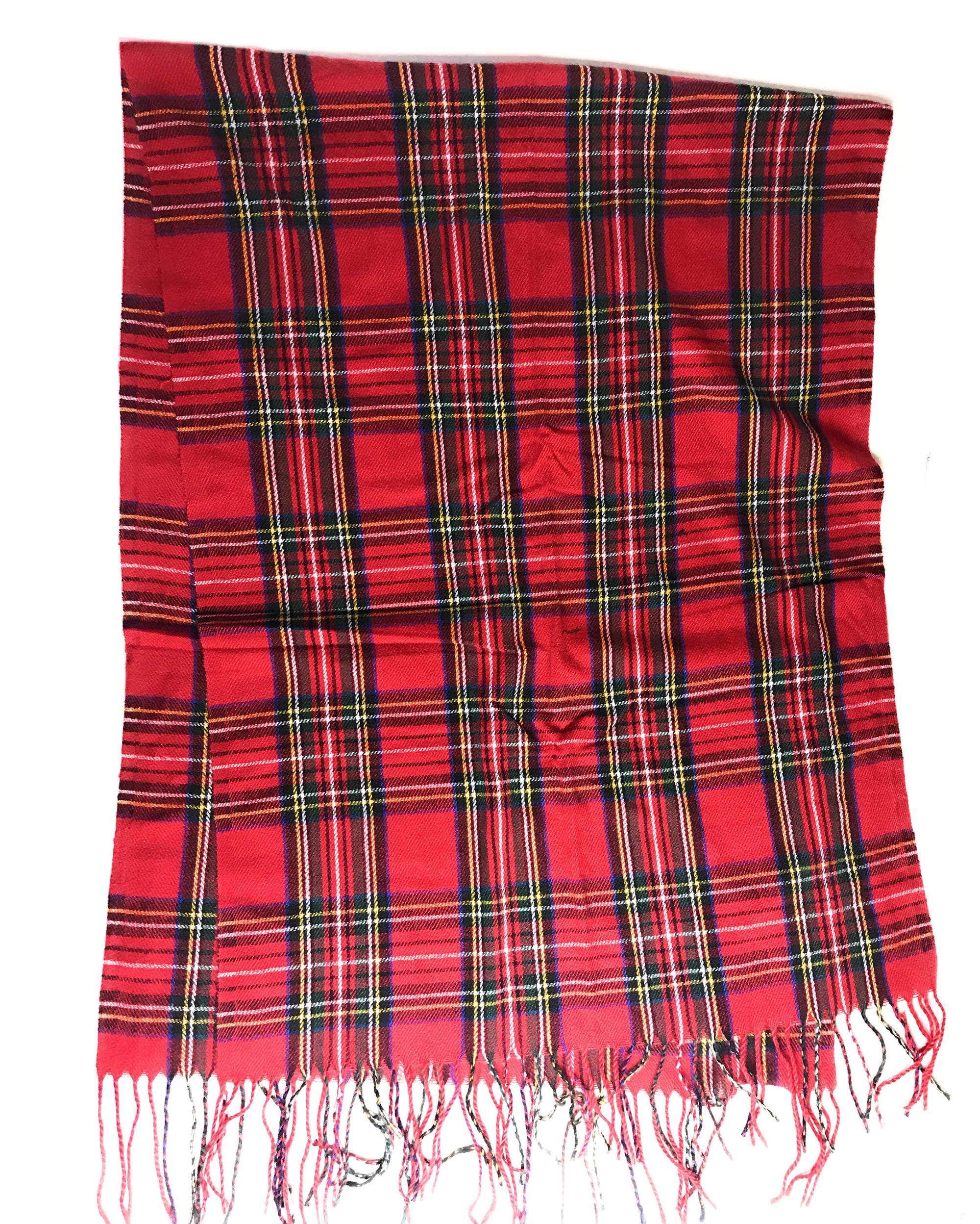 KGM Accessories Nice Extra large red Scottish Stuart Tartan Plaid shawl scarf