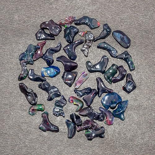 Miniatura 3 de Piedras preciosas y cristales crudos Cristal ópalo negro_a