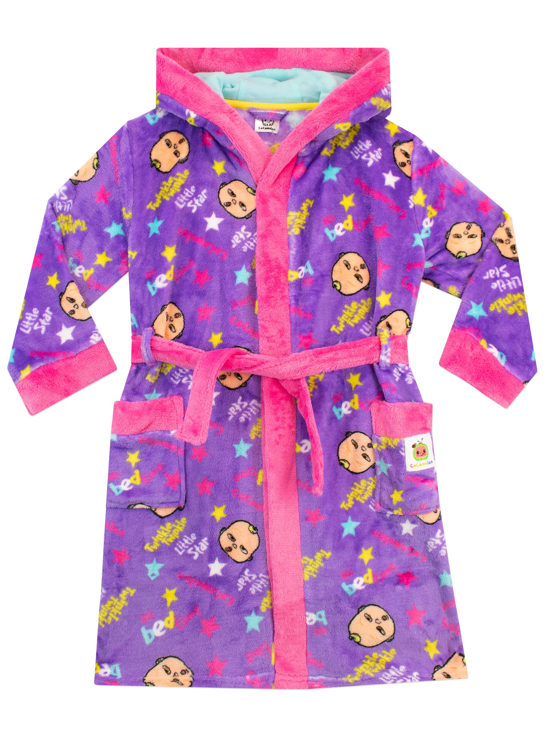 CoComelon Girls Dressing Gown Purple 12-18 Months