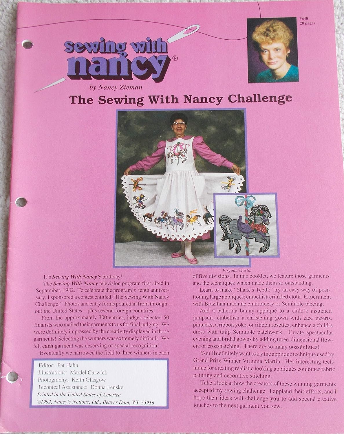 Sewing with Nancy. The Sewing with Nancy Challenge Nancy Zieman