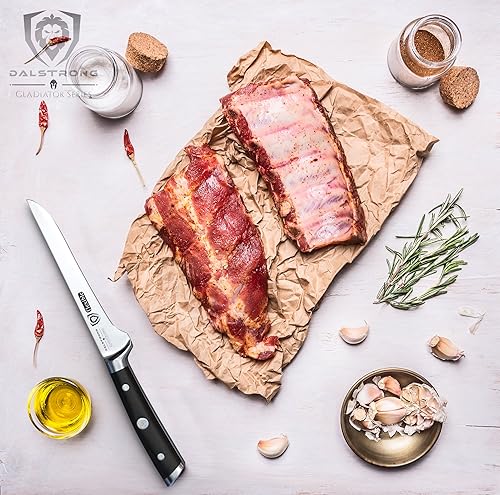 Miniatura 7 de Dalstrong Cuchillo deshuesador  Hoja flexible de 8 pulgadas  Gladiator Series Elite  Cuchillo de cocina alemán forjado de acero de alto carbono