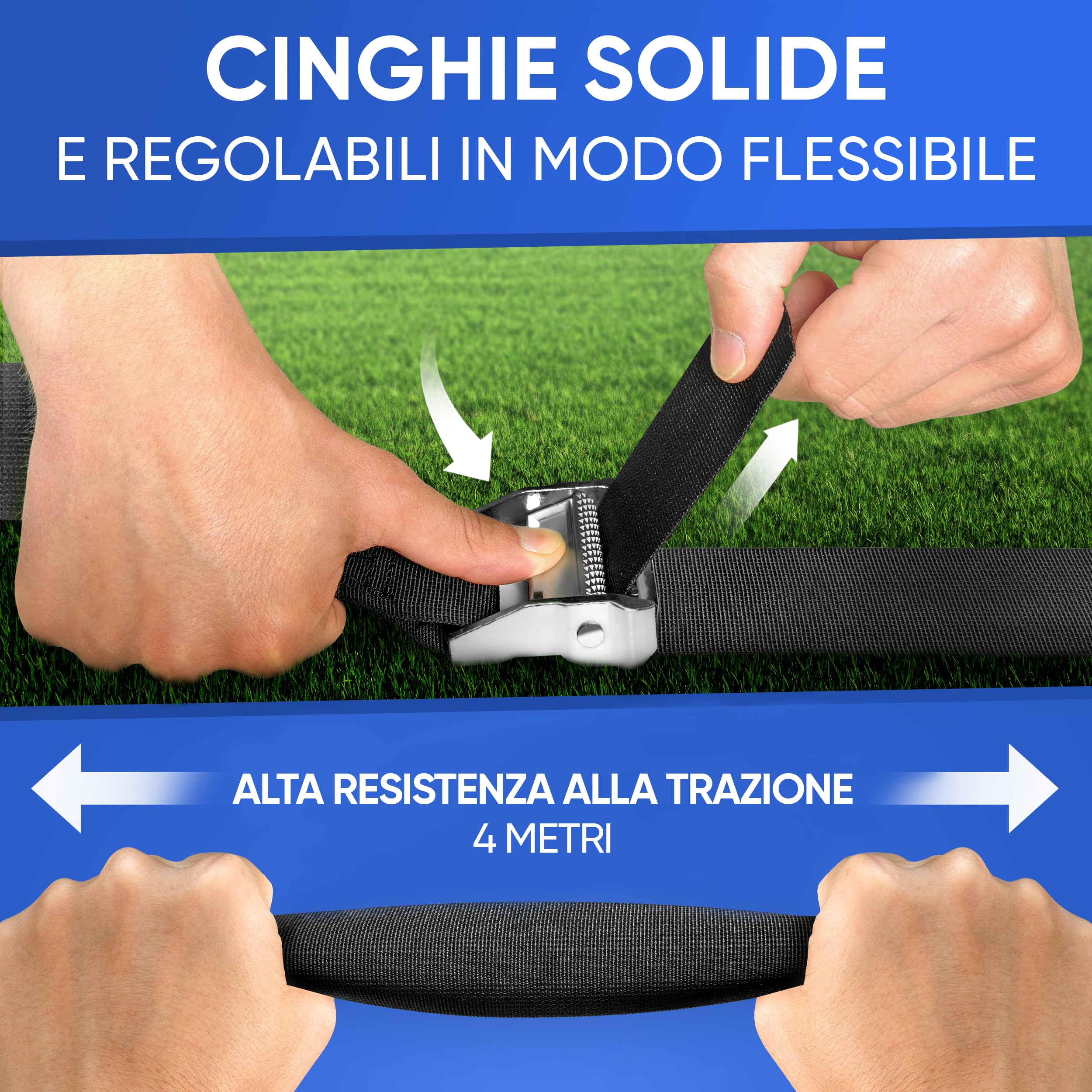 LAINFELD Protezione anti-tempesta per tenda da sole Thule Omnistor | Ancoraggio a terra da 35 cm | Tensionamento anti-tempesta per tenda da sole, corde di tensionamento, accessori per camper