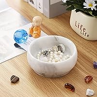 Vista 4 de Plato de joyería de mármol - Soporte para anillos