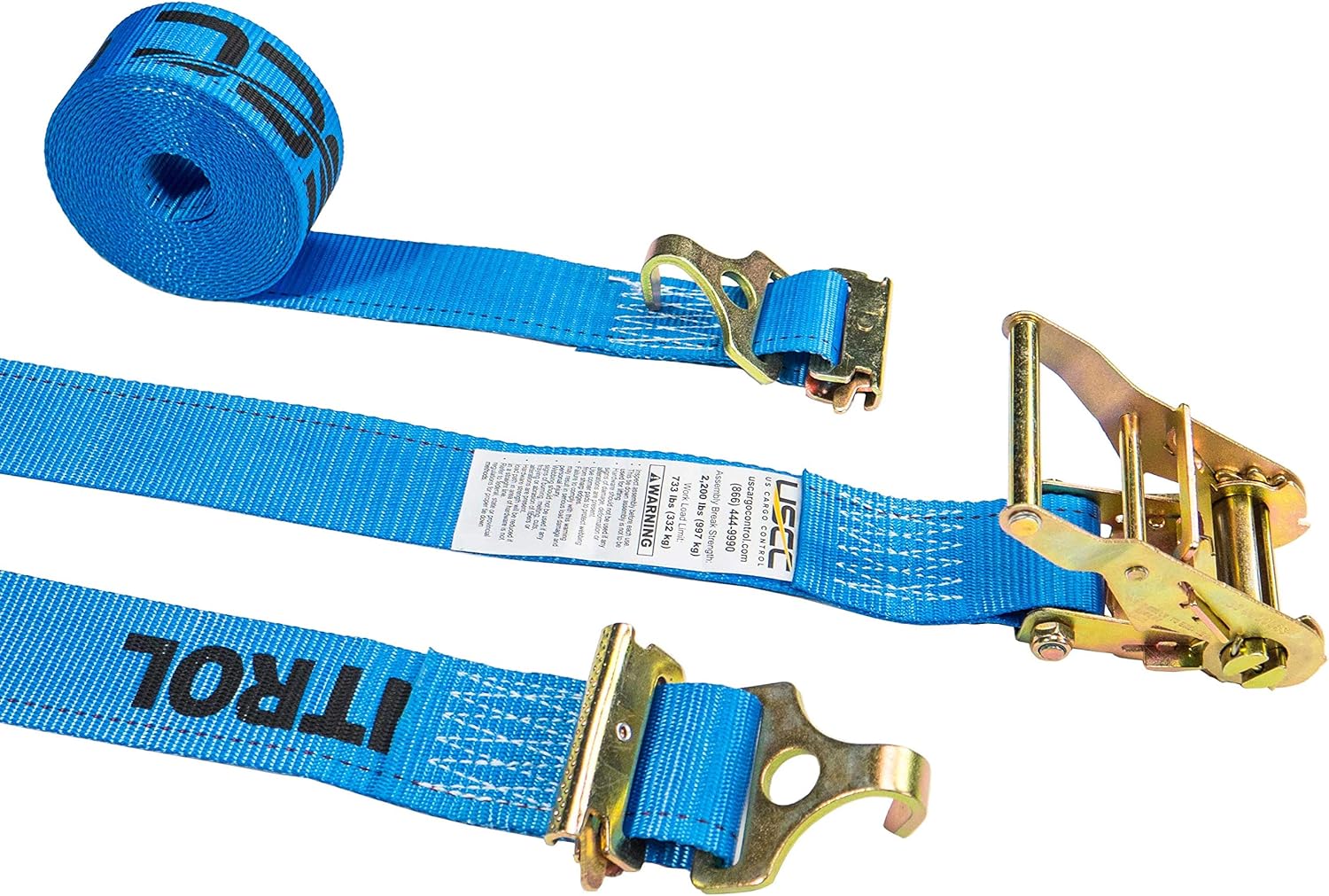 2" x 20' Ratchet Strap Blue w/F Track & Spring EFittings Amazon.ca Tools & Home Improvement