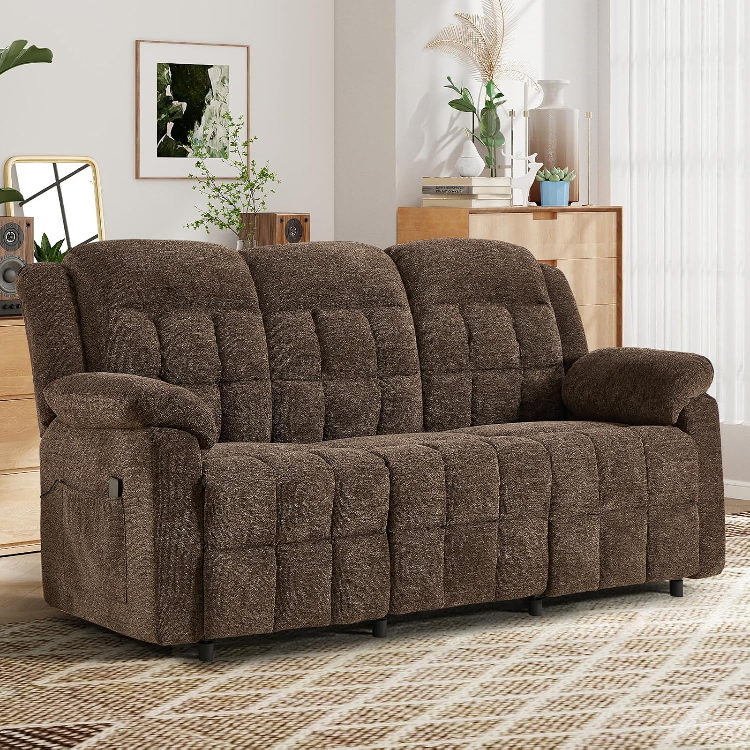 Recliner Chair with Cup Holders & Storage – Swivel Glider main image 1