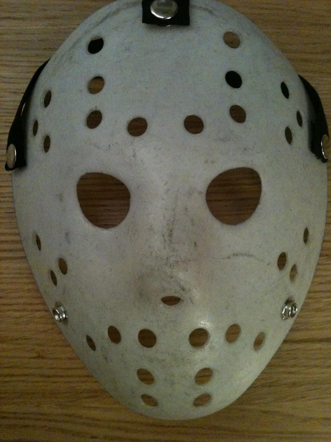 Vintage JACQUES PLANTE style hard plastic HOCKEY GOALIE MASK Jason Voorhees Friday 13th style