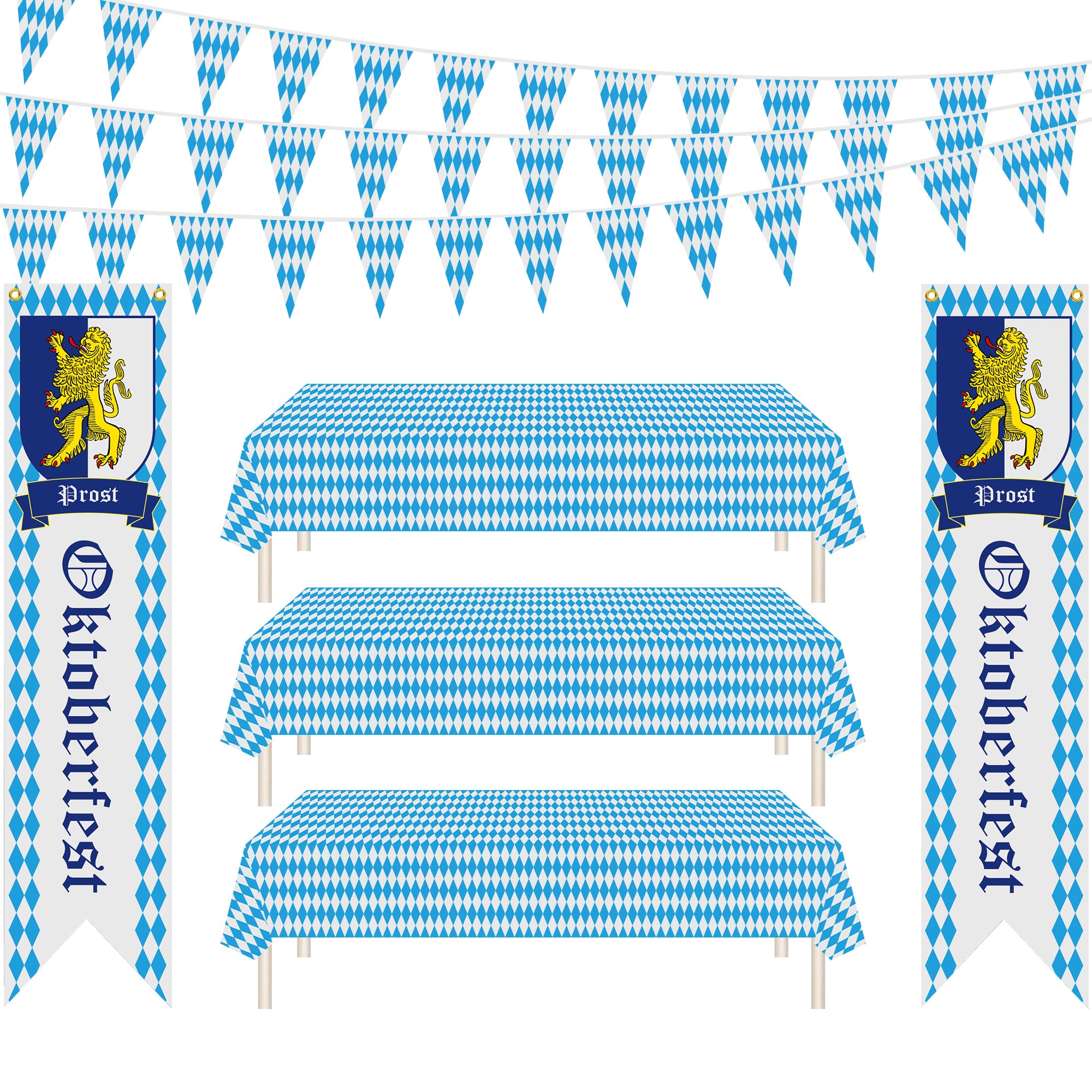 Kit 30 Bandeiras Oktoberfest Outus - Decoração Alemã, 14x21cm