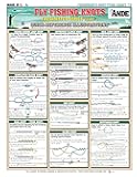 Fly Fishing Knot Tying Chart #5 (Freshwater Series #1) - Waterproof Quick Reference Guide to 18 Essential Fly Knots - Double-Sided & Easy to Read - Great Gift for Beginners | Fishermen's Knots