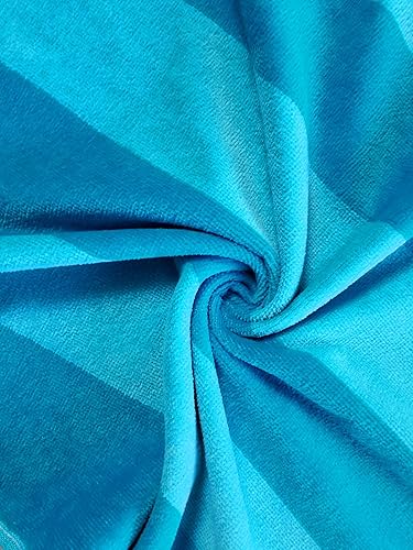 Miniatura 10 de Toalla de playa extra suave de 30 x 60 pulgadas (paquete de 12) dos tonos rosa cabaña raya hotel piscina resort y regalo absorbente 100% algodón