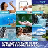 AQUANEXO Poollab 2.0 con 240 compresse di prova, cloro e pH, tester per piscina, piscina per bambini, vasca idromassaggio - 6
