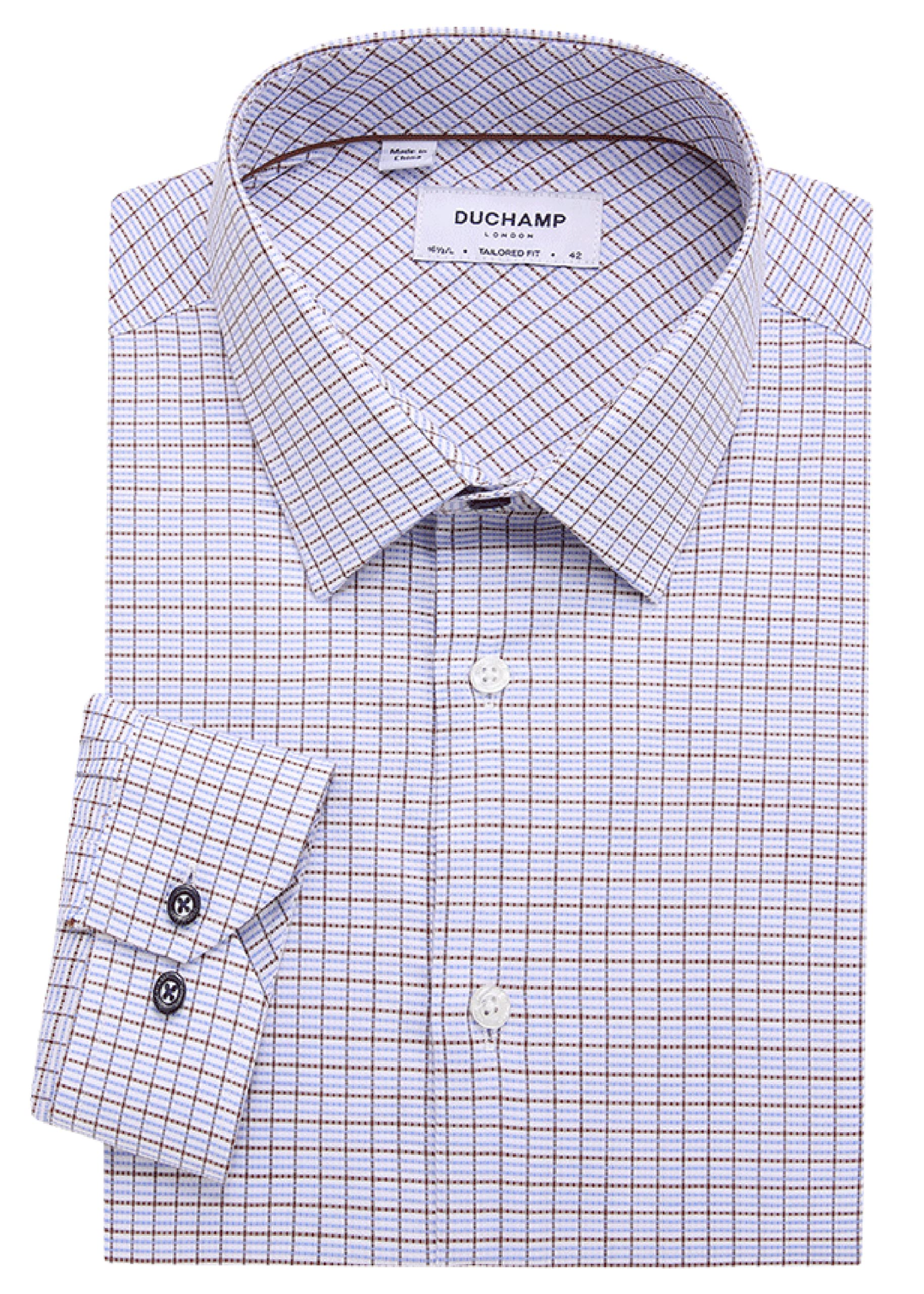 Duchamp London Check Dress Shirt