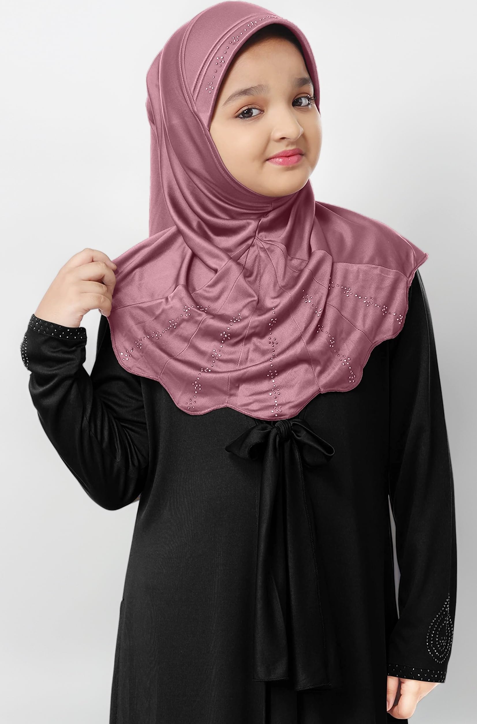 HIJAB'S Kids Embellished Polycotton Girl's Scarf Little Meharin Hijab