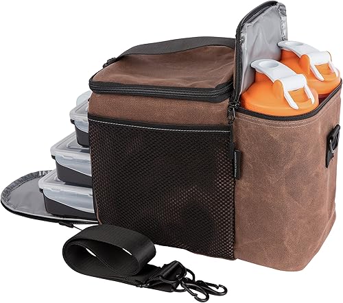 Miniatura 4 de EVOLUTIONIZE Bolsa de preparación de comidas, sistema de gestión de lonchera completa que incluye recipientes de preparación de comidas de control