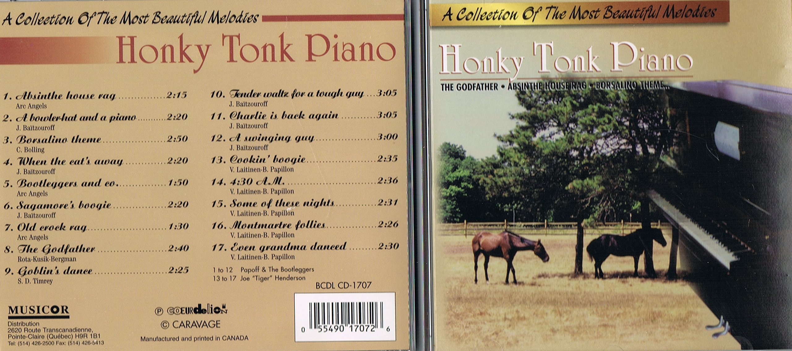 Honky Tonk Piano [Audio CD] Various